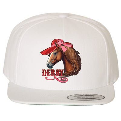 Horse Racing Derby Day Hat Horse Wool Snapback Cap