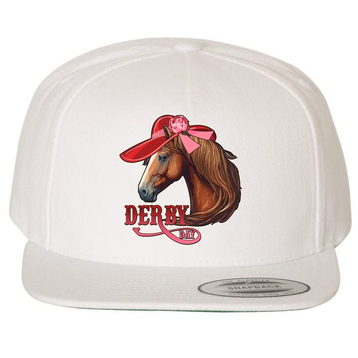 Horse Racing Derby Day Hat Horse Wool Snapback Cap