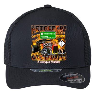 Hot Rodding Detroit To Pontiac Cruisin Woodward A Michigan Tradition Flexfit Unipanel Trucker Cap