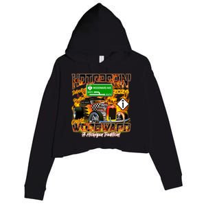 Hot Rodding Detroit To Pontiac Cruisin Woodward A Michigan Tradition Crop Fleece Hoodie