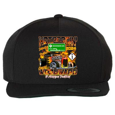 Hot Rodding Detroit To Pontiac Cruisin Woodward A Michigan Tradition Wool Snapback Cap