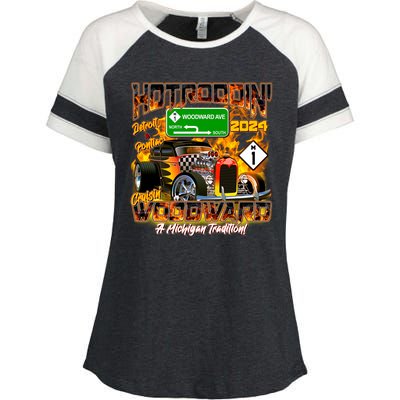 Hot Rodding Detroit To Pontiac Cruisin Woodward A Michigan Tradition Enza Ladies Jersey Colorblock Tee