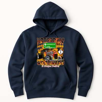 Hot Rodding Detroit To Pontiac Cruisin Woodward A Michigan Tradition Hoodie