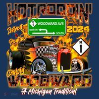 Hot Rodding Detroit To Pontiac Cruisin Woodward A Michigan Tradition Premium T-Shirt