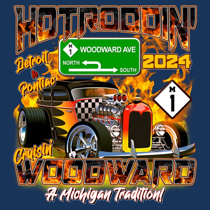 Hot Rodding Detroit To Pontiac Cruisin Woodward A Michigan Tradition Toddler T-Shirt