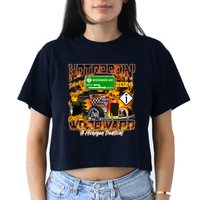 Hot Rodding Detroit To Pontiac Cruisin Woodward A Michigan Tradition Women's Crop Top Tee