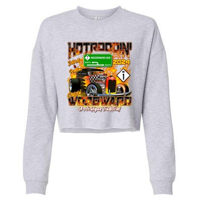 Hot Rodding Detroit To Pontiac Cruisin Woodward A Michigan Tradition Cropped Pullover Crew