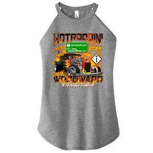 Hot Rodding Detroit To Pontiac Cruisin Woodward A Michigan Tradition Women's Perfect Tri Rocker Tank