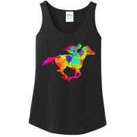 Horse Racing Derby Jockey Ladies Essential Tank