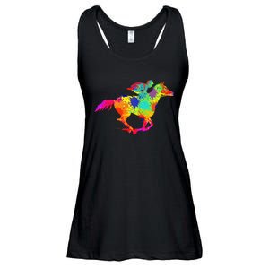 Horse Racing Derby Jockey Ladies Essential Flowy Tank