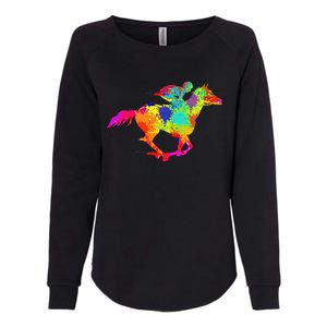 Horse Racing Derby Jockey Womens California Wash Sweatshirt