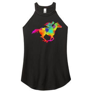 Horse Racing Derby Jockey Women's Perfect Tri Rocker Tank