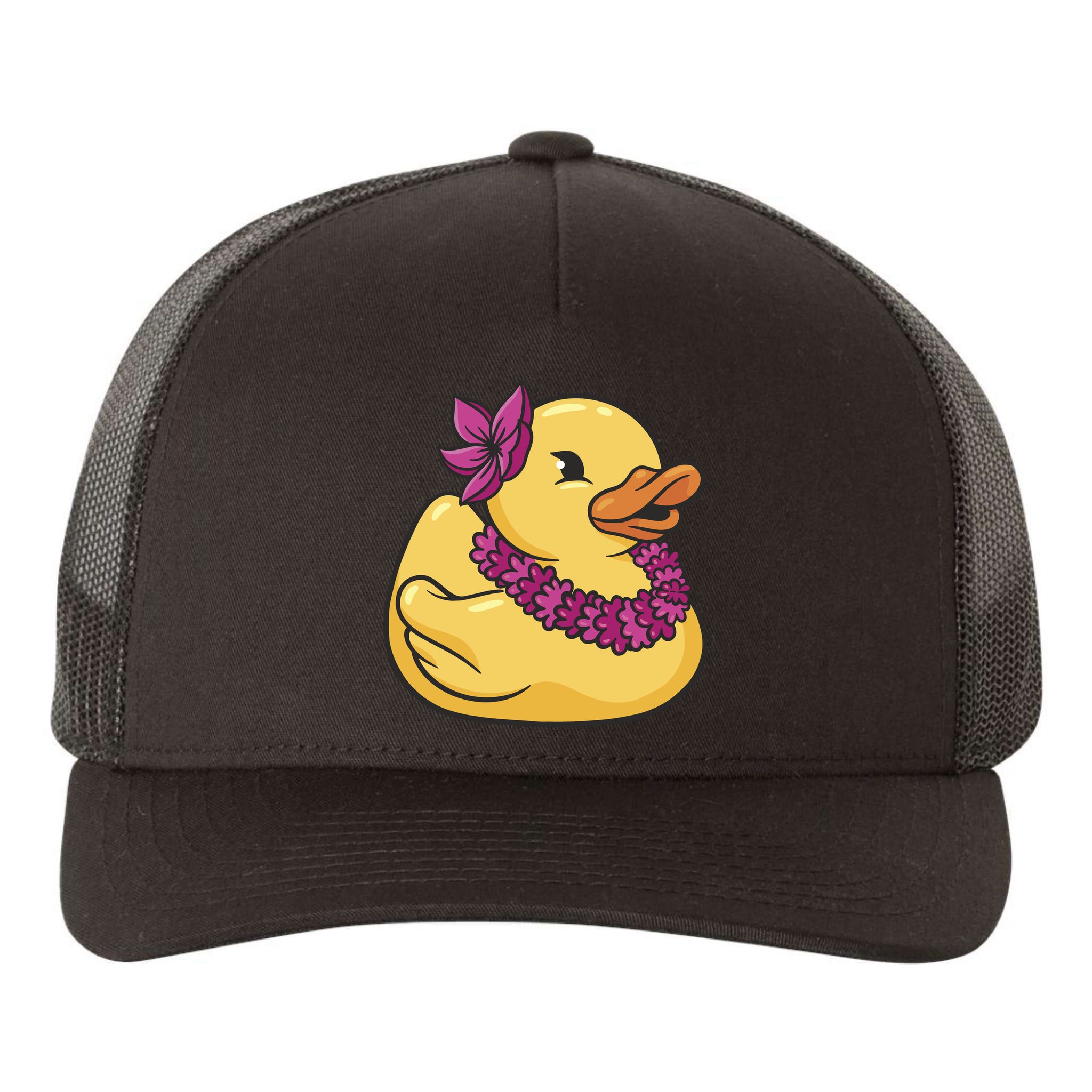 Hawaiian Rubber Ducky Yupoong Adult 5-Panel Trucker Hat