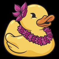 Hawaiian Rubber Ducky Impact Tech Backpack
