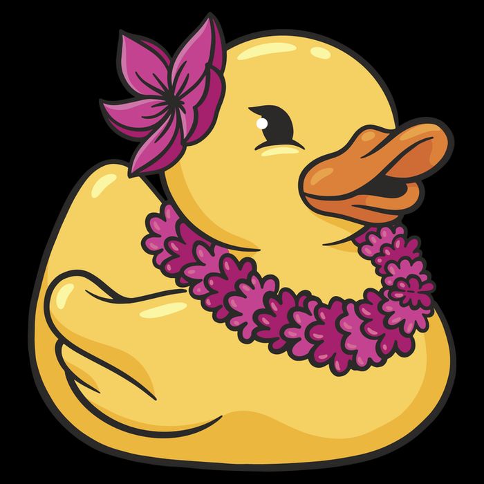 Hawaiian Rubber Ducky Impact Tech Backpack
