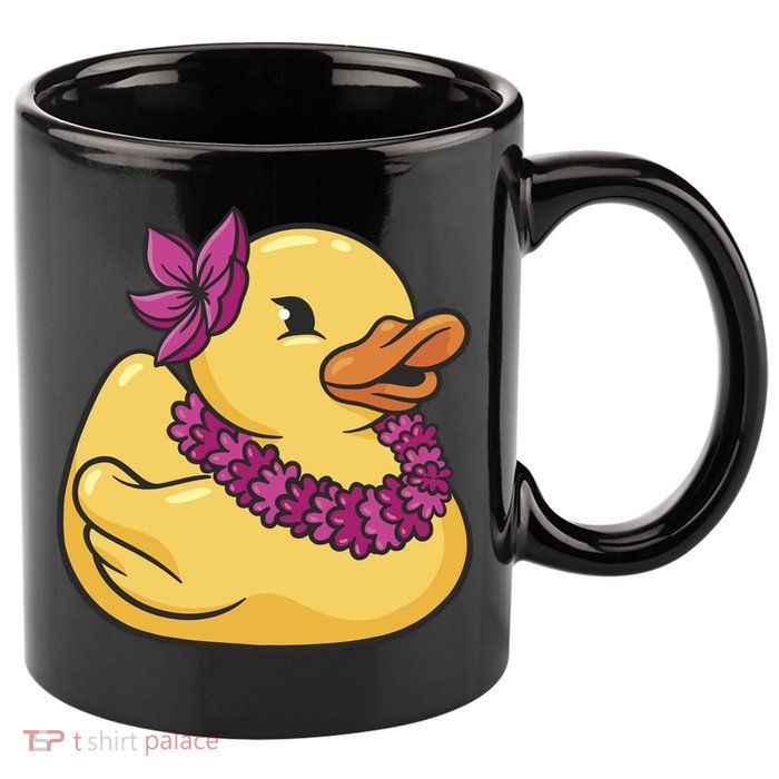 Hawaiian Rubber Ducky 11oz C Handle Ceramic Mug