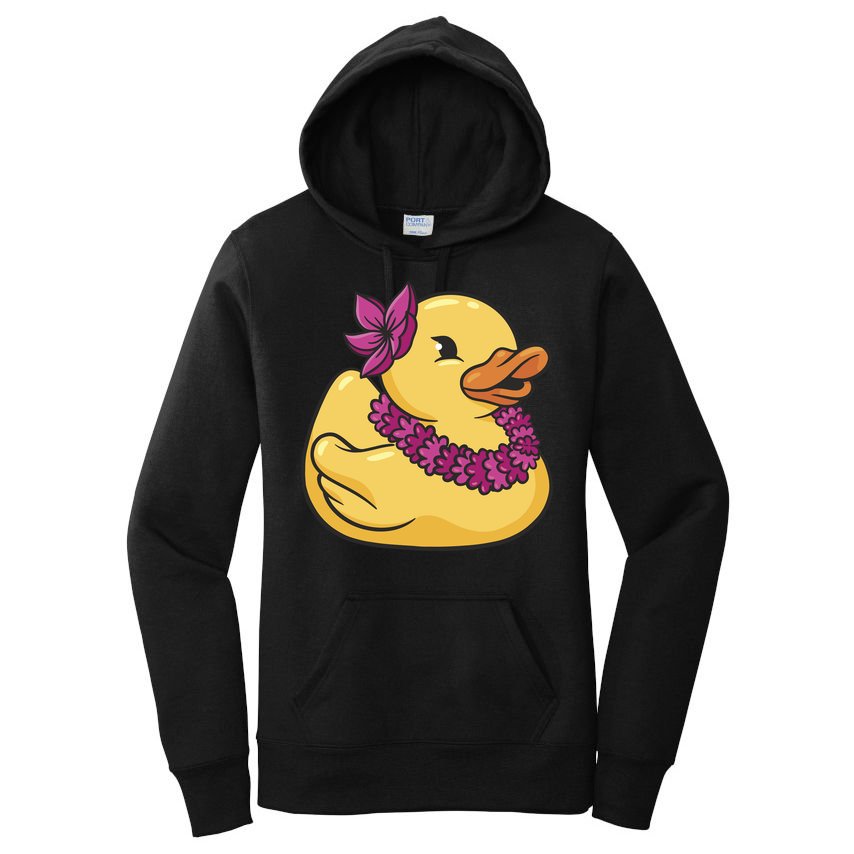 Hawaiian Rubber Ducky Women's Pullover Hoodie