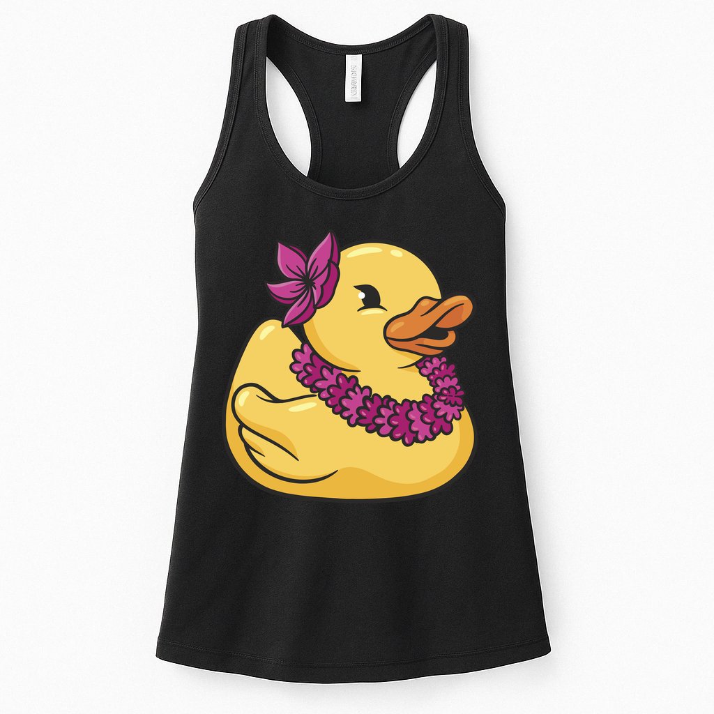 Hawaiian Rubber Ducky Womens Tank Top