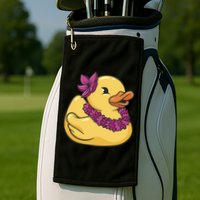 Hawaiian Rubber Ducky Golf Towel