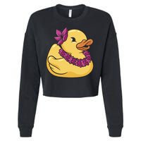 Hawaiian Rubber Ducky Cropped Pullover Crew