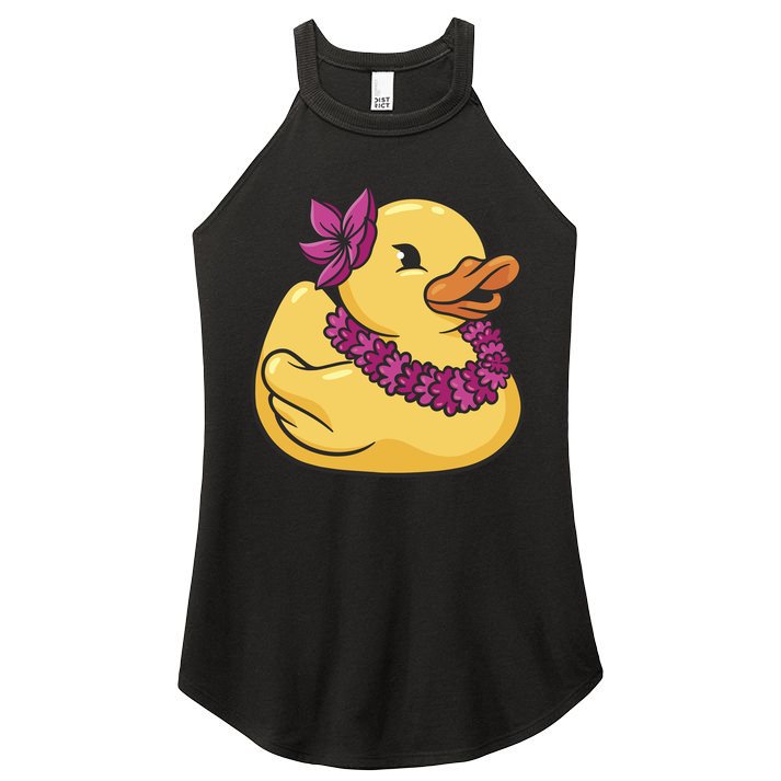 Hawaiian Rubber Ducky Women's Perfect Tri Rocker Tank