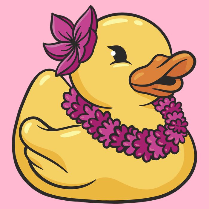 Hawaiian Rubber Ducky Baby Bodysuit