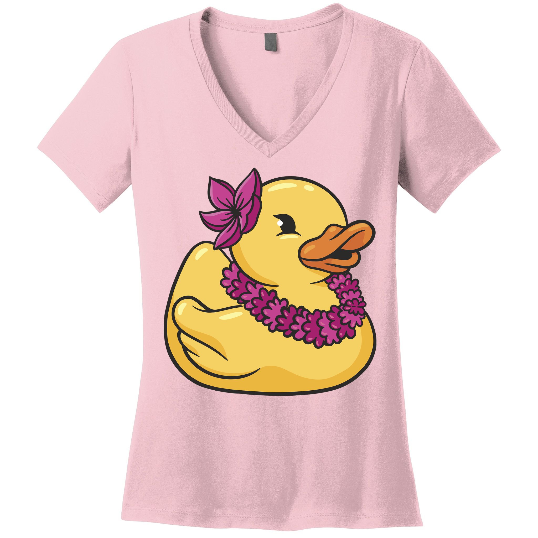 Hawaiian Rubber Ducky Women's V-Neck T-Shirt