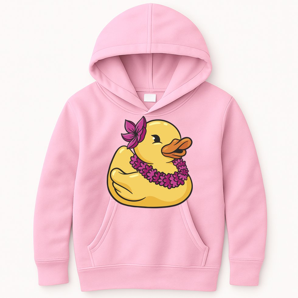 Hawaiian Rubber Ducky Kids Hoodie