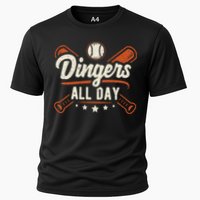 Home Runs Dingers All Day Baseball Home Run Dinger Gift Cooling Performance Crew T-Shirt