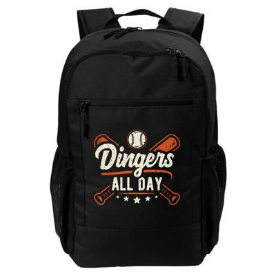 Home Runs Dingers All Day Baseball Home Run Dinger Gift Backpack