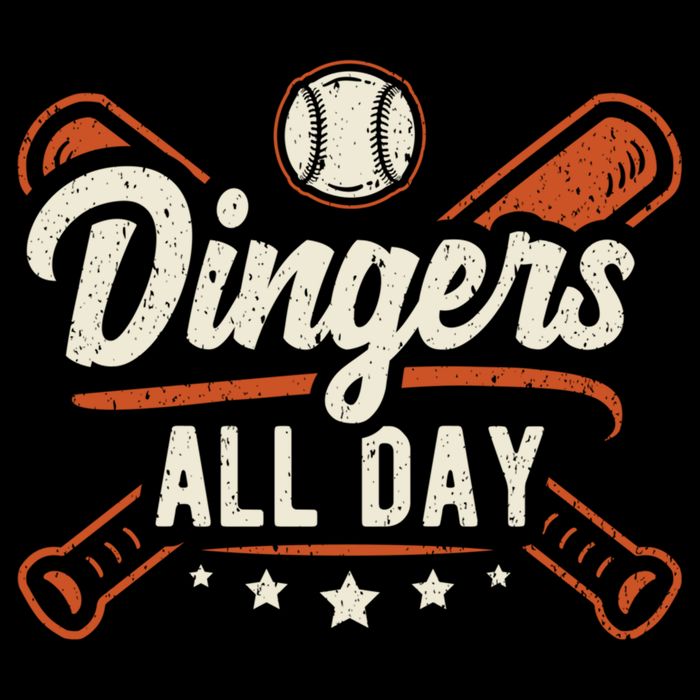 Home Runs Dingers All Day Baseball Home Run Dinger Gift Drawstring Bag