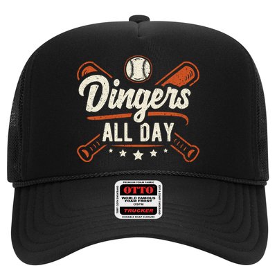 Home Runs Dingers All Day Baseball Home Run Dinger Gift Hat