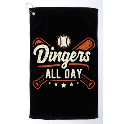 Home Runs Dingers All Day Baseball Home Run Dinger Gift Golf Towel