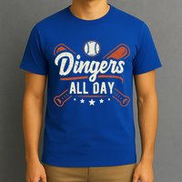 Home Runs Dingers All Day Baseball Home Run Dinger Gift T-Shirt
