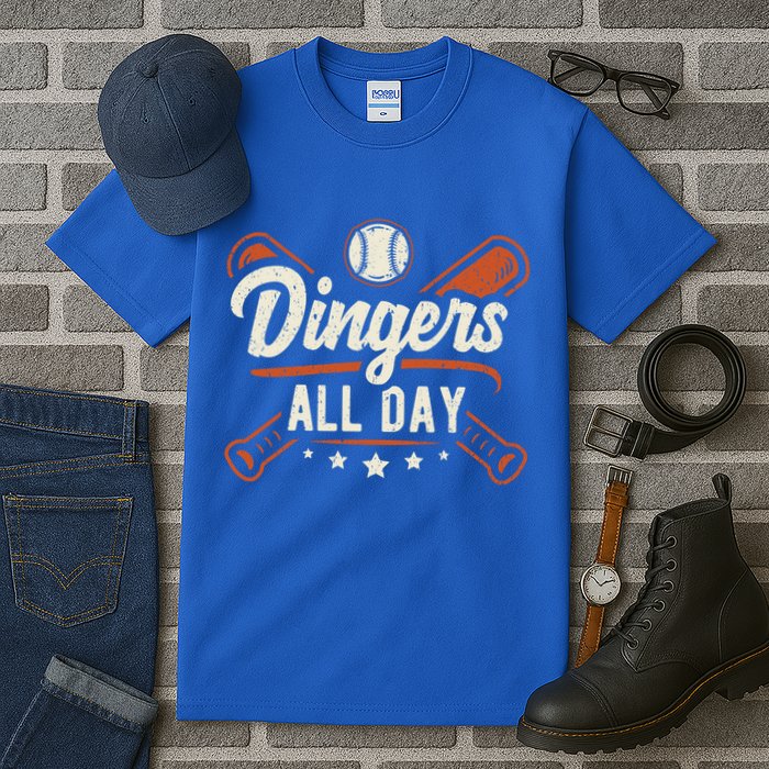 Home Runs Dingers All Day Baseball Home Run Dinger Gift Tall T-Shirt