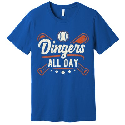 Home Runs Dingers All Day Baseball Home Run Dinger Gift Premium T-Shirt
