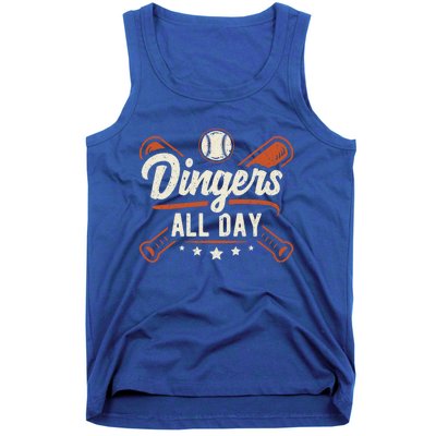 Home Runs Dingers All Day Baseball Home Run Dinger Gift Tank Top