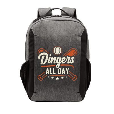 Home Runs Dingers All Day Baseball Home Run Dinger Gift Vector Backpack