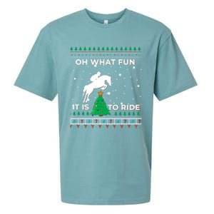 Horse Rider Equestrian Cow Ugly Christmas Sweater Jumper Gift Sueded Cloud Jersey T-Shirt