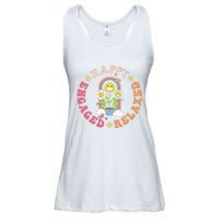 Happy Relaxed Engaged Aba Bcba Behavioral Health Ladies Essential Flowy Tank