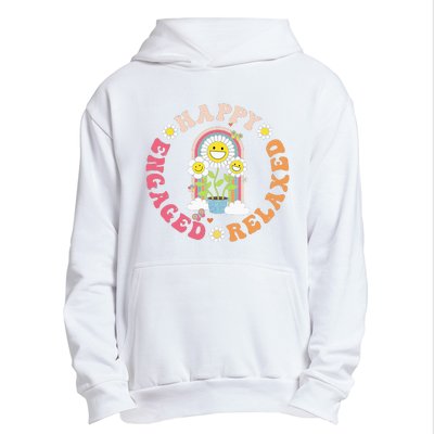 Happy Relaxed Engaged Aba Bcba Behavioral Health Urban Pullover Hoodie