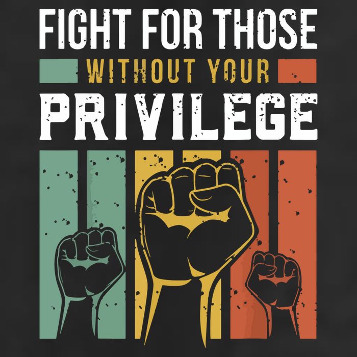 Human Rights Equality Fight For Those Without Your Privilege Garment-Dyed Fleece Hoodie