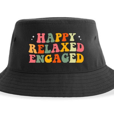 Happy Relaxed Engaged ABA Behavior Analyst Special Education Sustainable Bucket Hat