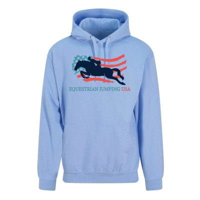 Horse Rider Equestrian Jumping Usa Team Coach American Flag Unisex Surf Hoodie