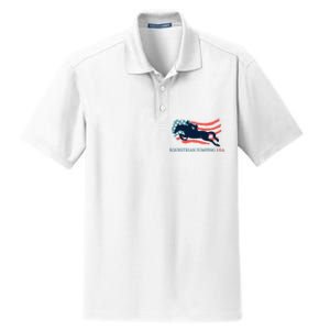 Horse Rider Equestrian Jumping Usa Team Coach American Flag Dry Zone Grid Polo