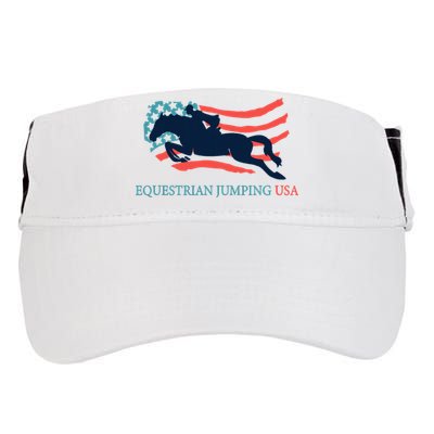 Horse Rider Equestrian Jumping Usa Team Coach American Flag Adult Drive Performance Visor