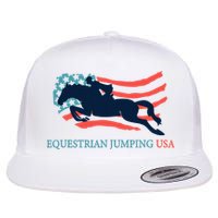 Horse Rider Equestrian Jumping Usa Team Coach American Flag Flatbill Hat