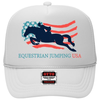 Horse Rider Equestrian Jumping Usa Team Coach American Flag Trucker Hat