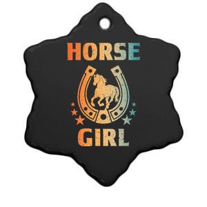 Horseback Riding Equestrian Ceramic Star Ornament