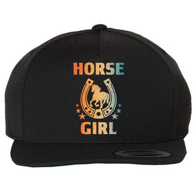 Horseback Riding Equestrian Wool Snapback Cap